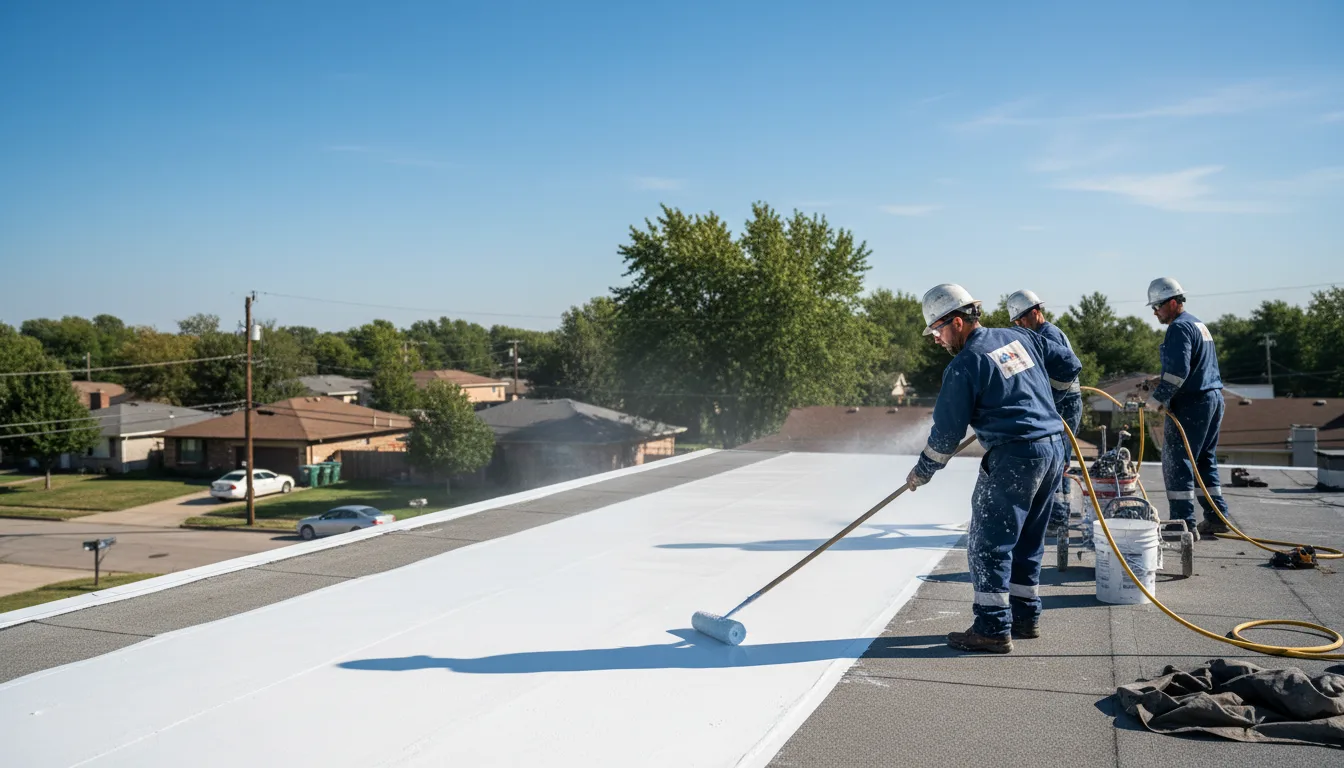 Commercial roof coating in Oketo, KS near me